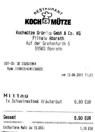 bzde Hffner Kochmtze Restaurant